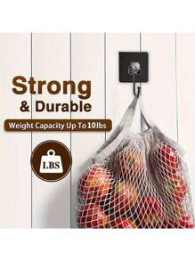 6قطع خطاطيف جدار لاصقة قوية، خطاطيف متعددة الأغراض لمنظم المناشف والملابس والمفاتيح للحمام والمطبخ، معلقات مضادة للماء