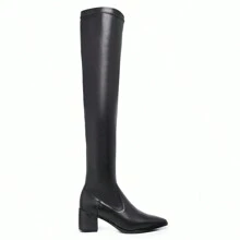 Bota Over The Knee Bico Fino - 813 bota feminina cano alto bota over the knee camurça bota cano alto camurça