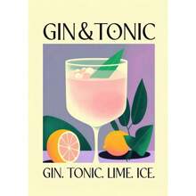 1 chiếc Poster in hình nghệ thuật treo tường hình ảnh Cocktail Negroni Mojito Bar Bartender cổ điển Tranh vải Canvas trang trí phòng khách phòng ngủ Quà tặng tùy chọn Khung - Nhiều màu - Xem 10