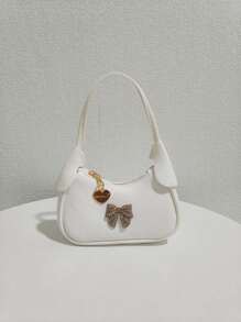 Kids Rhinestone Bow Handbag, Girls Fashion Mini Purse, Princess Style Coin Pouch, Mini Bag Gift For Little Girls - one-size - View 12