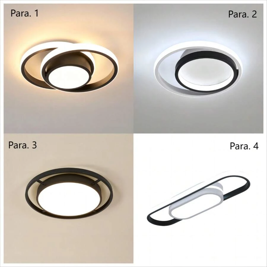 LED Ceiling Light, Room Ceiling Light, Round Modern Ceiling Light For Bedroom, Living Room And Kitchen - one-size - View 1
