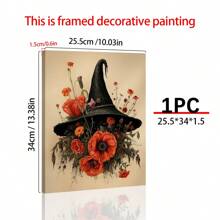 1 Mũ, Vintage Thẩm Mỹ, Fairycore, Phù Thủy Nghệ Thuật Treo Tường, Trang Trí Halloween, Áp Phích Cho Phòng Khách, Phòng Ngủ - Nhiều màu - Xem 3