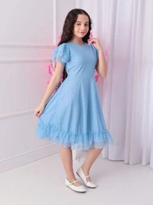 Tulle Dress - Màu xanh lam - Xem 3