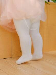 6pcs Girls Solid Color Pantyhose/Tights, Suitable For Everyday Wear In All Seasons