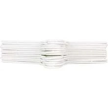 Ecommerc3 12 个装耐用而优雅的塑料衣架，适用于衣服、西装、衬衫和裤子 - 12 个坚固而优雅的塑料衣架 - 白色 - 查看 2