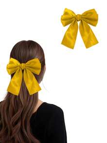 4 piezas Lazos de pelo de unicolor, Clip de pelo con lazo dulce y estilo lindo, Pinzas para el cabello con cola de caballo, Accesorios para el cabello para mujeres para fiestas y uso diario - Multicolor - Ver 29