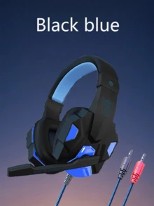 可分離式有線遊戲耳機 - 主動降噪，電容麥克風，音量控制和輕便設計 - 適用於筆記型電腦，平板電腦，遊戲機，Android手機和桌上型電腦。 - 彩色 - 查看 2