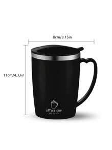 304 不锈钢双层隔热旅行杯带盖，高品质咖啡/牛奶保温杯，男女通用户外返校