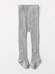 3 buah Legging Anak-anak dengan Motif Garis Vertikal dan Aplikasi Wortel - MultiWarna - View 6