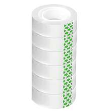 6/12 Cuộn Băng Dính Trong Suốt, Băng Keo Trong Suốt 0.7 Inch X 1102 Inch Dùng Cho Gia Đình, Văn Phòng, Trường Học, Cửa Hàng Gói Quà - Trong sáng - Xem 9