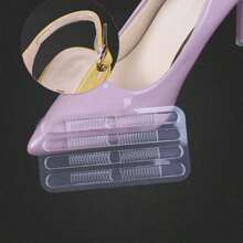 硅胶凝胶鞋跟垫 - 1 片 - 鞋跟衬垫 鞋跟垫 鞋后跟胶带 粘性高跟鞋贴纸 凝胶绑带 - 無色 - 查看 3