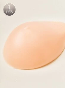 1件矽膠假乳房假體,用於乳房增大,可插入胸罩 - 杏色 - 查看 5