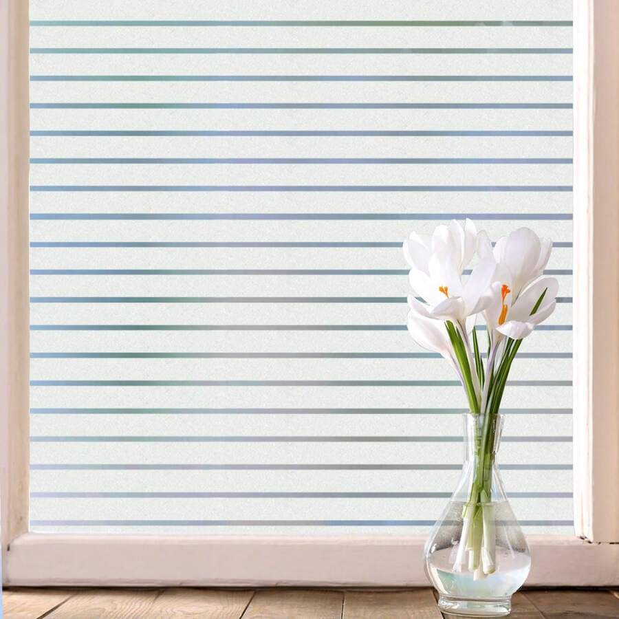 1 pieza Película para ventana privada, película para ventana de mosaico colorido, película decorativa para ventana arcoíris sin adhesivo, bloqueo de UV para hogar y oficina