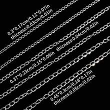 200cm Cadenas de acero inoxidable para hacer joyas DIY collares pulseras accesorios sin decoloración, cadena dorada, cuentas de labios, cadena de cuentas, cadena de gafas accesorios - cadena - Ver 47