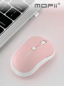 MOFII 可爱时尚的无线鼠标，适合办公室使用 - 粉色 - 查看 3