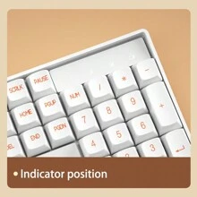 Aigo CK104 60% Compact 2.4G Wireless Mechanical Keyboard And Mouse Set, Red Axis 106-Key Gaming Keyboard With Numeric Keypad,4-Button Ergonomic Mouse For Office/Games. Soy Milk Box - Soy Milk Box Red Axis - View 8