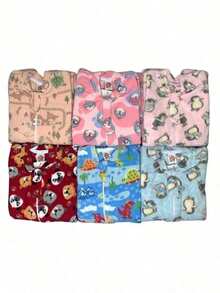 Children's SOFT Pajama Jumpsuit With Winter Print - 查看 11