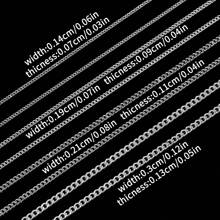 200cm Cadenas de acero inoxidable para hacer joyas DIY collares pulseras accesorios sin decoloración, cadena dorada, cuentas de labios, cadena de cuentas, cadena de gafas accesorios - cadena - Ver 64