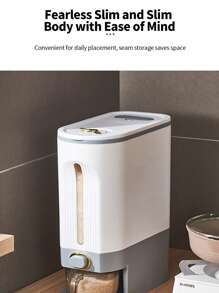 1pc M Size Moisture-Proof And Insect-Proof Sealed Rice Bucket With Large Capacity For Grain Storage - L - View 9