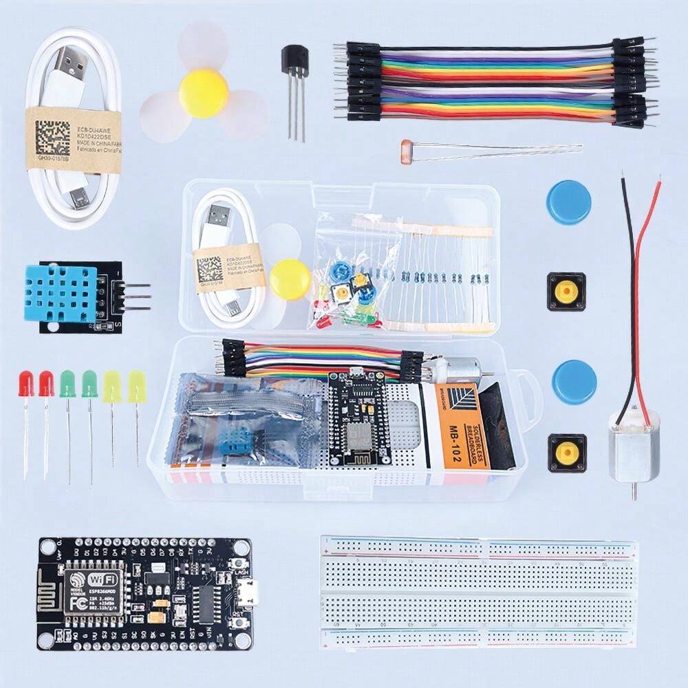 TSCINBUNY Set di kit elettronici completo ESP8266, per progetti di ...