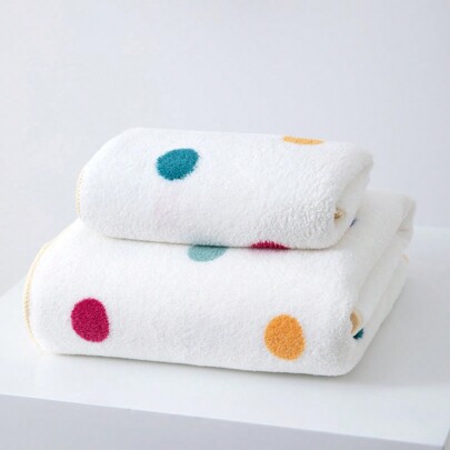 1pc Printed Coral Fleece Bath Towel, Absorbent, Breathable, Non-Shedding Home Bathroom Decor Fall Decor Back To School For Beauty Salon Home Bathroom Shower Towels For Beaty Salon, Hotel Sports,Home Essentials, Towel, Skin Care Bath Towel Sheet