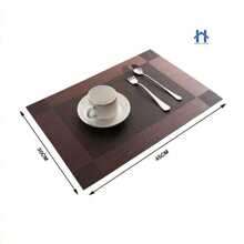 Placemat Kit 4 Units For Dining Table Random Colors - Bạc - Xem 2