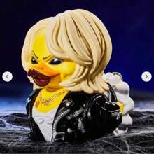 1 pieza Figura de pato de poliresina con estilo gótico, figura decorativa de pato de metal punk rock, regalo único para amigos, decoración de escritorio - Multicolor - Ver 13