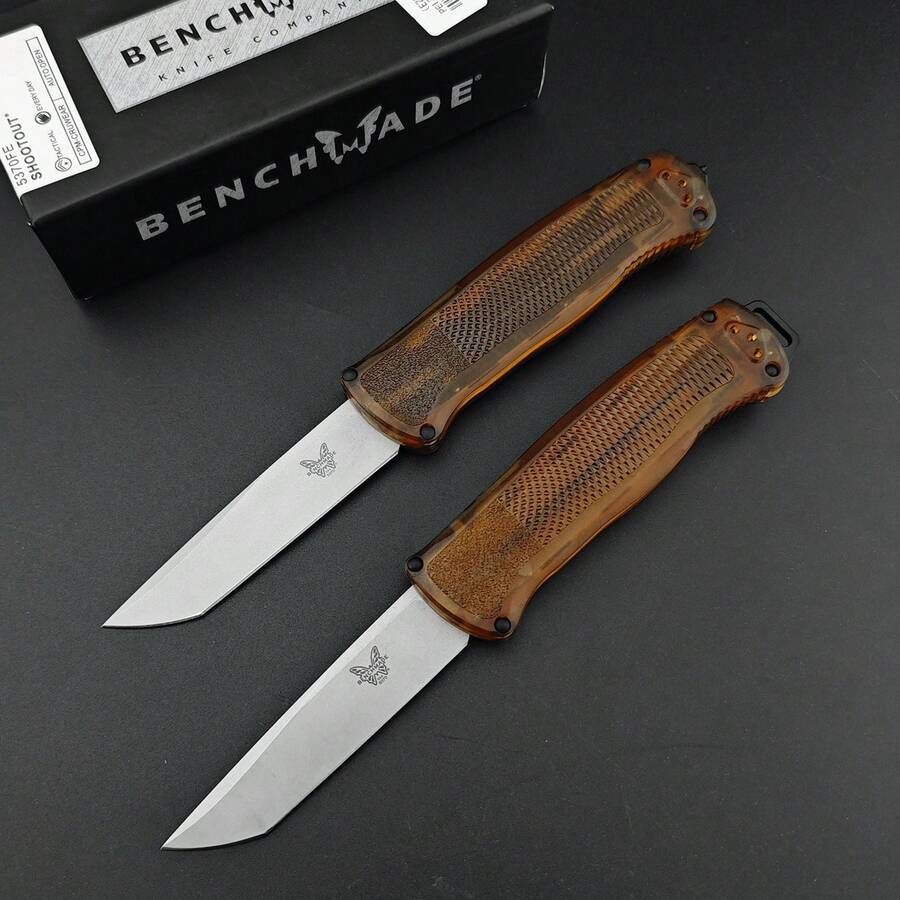 SHOOTOUT 5370 CPMCUWEAR Steel Outdoor Tactical Hunting Knife PEI Handle High Hardness Survival