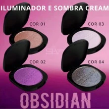 Obsidian By Ruby Rose Mystic Glam Creamy Highlighter And Eyeshadow HB2600 - 04 NGỌC NGUYỆT - Xem 4