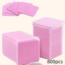 Lenços Não Felpudos para Unhas, Lenços para Cola de Extensão de Cílios, 200/400/600 peças Tecido Não Tecido Super Absorvente e Macio, Lenços para Cola de Cílios, Lenços Removedores de Esmalte de Unha para Suprimentos de Extensão de Cílios e Frascos de Esmalte de Unha
