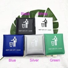 1 pièce Cendrier portable en aluminium EVA, cendrier compact de haute qualité pour l'extérieur, sac de collecte tendance et cool pour mégots de cigarette, convient pour les cendres, les mégots de cigarette, les sacs poubelle, petit et mignon, garde la ville propre, disponible en noir, blanc et bleu, cadeau pour les amis, garçons, Saint-Valentin, cœur, femmes, Saint-Valentin