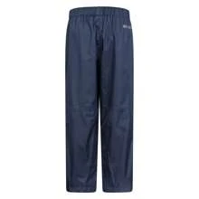 Mountain Warehouse Childrens/Kids Spray II Waterproof Over Trousers (Navy) - Navy Blue - View 4