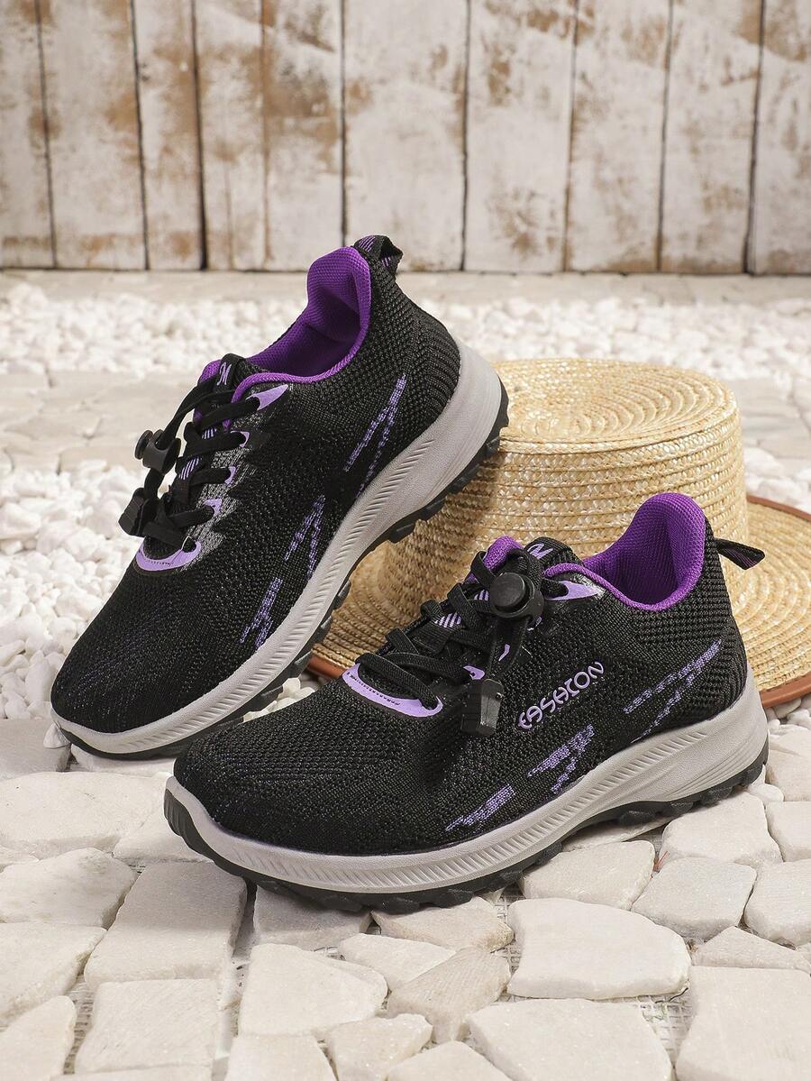 全新防滑软底老年人步行鞋，中老年人父母舒适运动鞋 - 黑色 - 查看 1