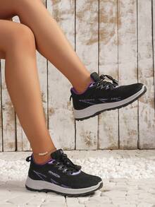 全新防滑软底老年人步行鞋，中老年人父母舒适运动鞋 - 黑色 - 查看 6