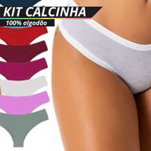 Kit 20 Comfortable Cotton And Spandex Panties For Every Day - 彩色 - 查看 1