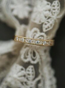 1 chiếc nhẫn cổ tròn bằng bạc Sterling S925 kiểu cổ điển, món quà trang sức tinh tế, phụ kiện dành cho nữ. - nhẫn - Xem 6