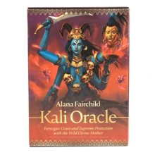 Cartas del Oráculo de Kali, baraja de adivinación, edición en inglés de visión, juego de mesa de tarot para fiestas, juegos de fiesta para adultos apropiados para Halloween/Navidad/Acción de Gracias - Multicolor - Ver 3