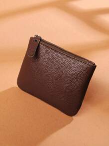 1pc Litchi Pattern Zipper Coin Slim Short Wallet With Card Slots Lightweight Fashion For Anniversary For Birthday Gift For Gift White-Collar Workers For Male For Female Business Casual For Women Wallet Purse Wallet Small Wallet - Multicolor - View 9