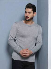 Men Sweaters - Màu Xám nhạt - Xem 5