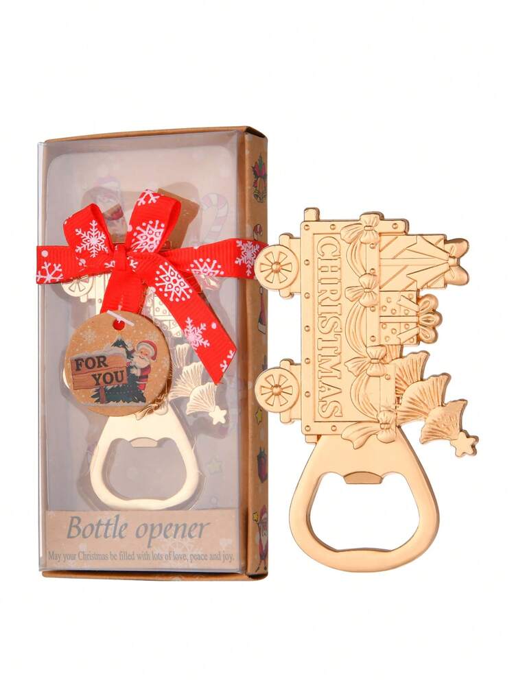1/4 件，开瓶器，圣诞开瓶器，圣诞礼物，雪人圣诞树雪花形开瓶器，圣诞礼物，酒吧配件，派对，圣诞礼物，圣诞快乐，适用于户外、露营 - 彩色 - 查看 7