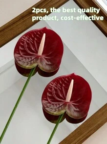 1/2/4/6 件仿真红掌百合花，适用于婚礼、办公室派对、酒店、家居餐桌装饰、情人节、生日毕业典礼、家居装饰、返校装饰、学校用品 - 多色 - 查看 23