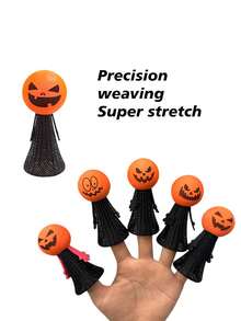 Halloween Bí Ngô Đầu Nảy, Búp Bê Nhảy Ngón Tay Búp Bê Nảy Ngẫu Nhiên 5 Chiếc - Nhiều màu - Xem 3