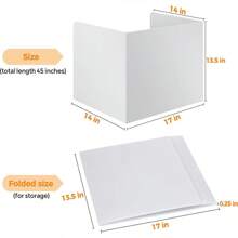 2pcs Privacy Desk Divider, Washable Sneeze Guard For Student Desk And Office Table - Multicolor - View 4