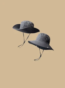 1 件装女士纯色宽边遮阳帽，适合徒步旅行、露营、钓鱼，采用透气网眼设计，适合日常穿着和户外运动 - 彩色 - 查看 13