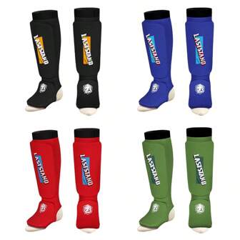 Knitted Boxing Leg Guard, Professional Sports Leg Sleeve For Muay Thai, MMA, Adult & Youth