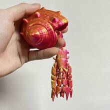 3D gedrucktes, mehrgelenkiges bewegliches Einsiedlerkrebs-Modell als Wohndekoration, kreatives Geschenk, Kunsthandwerk