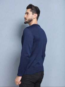 Men Sweaters - 藍色 - 查看 6