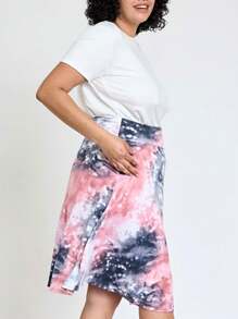 Boho Retro Knee Length Skirt Ditsy Floral - 粉色 - 查看 5