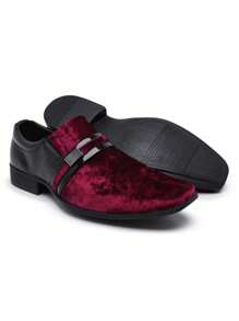 Comfortable Men's Dress Shoes Kit Father's Day Promotion With Black Watch And Wallet - 紅色 - 查看 3