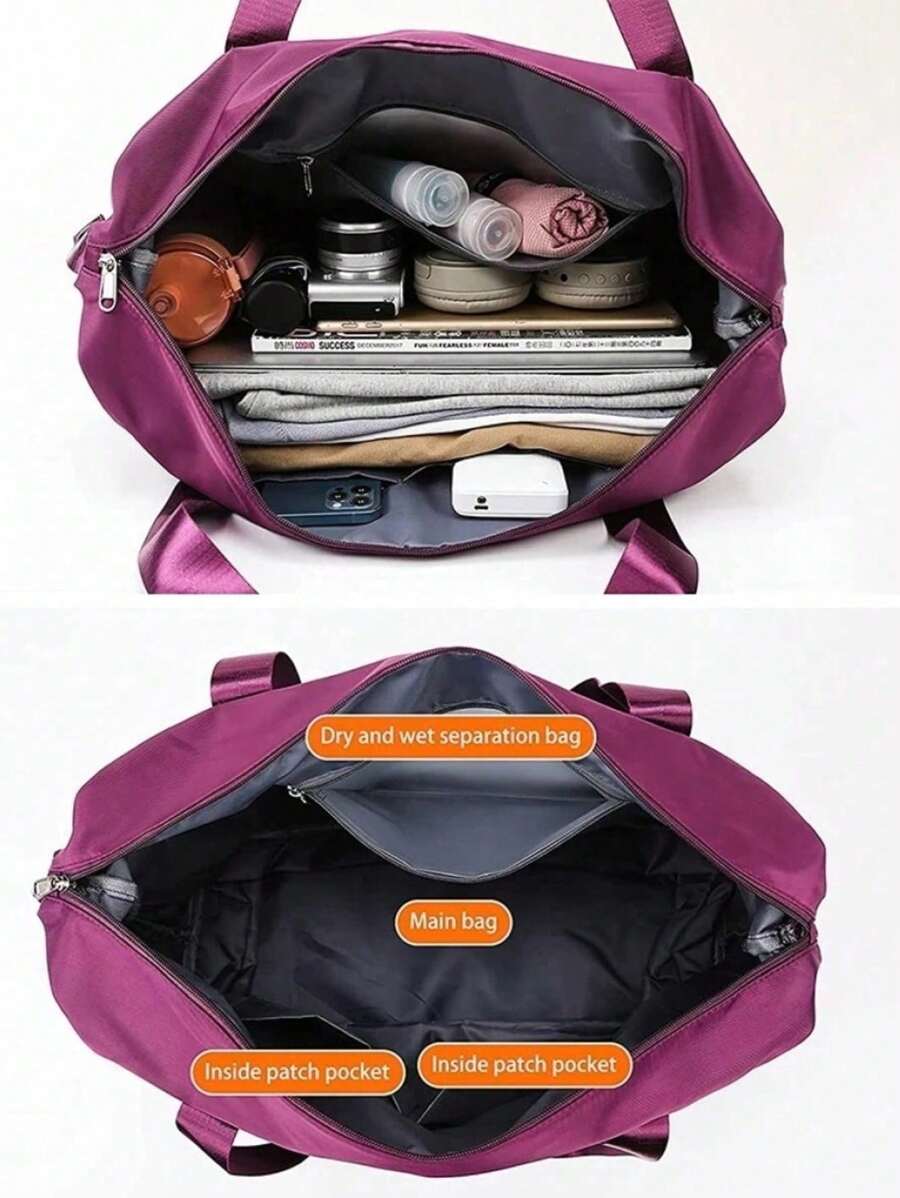 Large Capacity Waterproof Travel Bag 11678 - Morado - Ver 1
